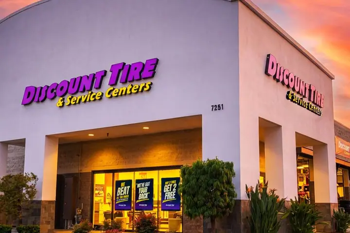 Discount Tire & Service Centers Cypress storefront at 5051 E Lincoln