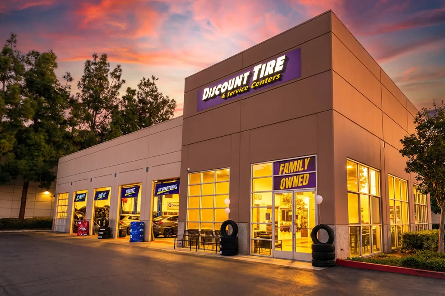 Discount Tire & Service Centers Irvine storefront at 8787 Irvine Center Drive