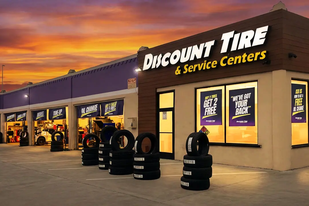 Discount Tire & Service Centers Long Beach storefront at 3340 East Anaheim Street