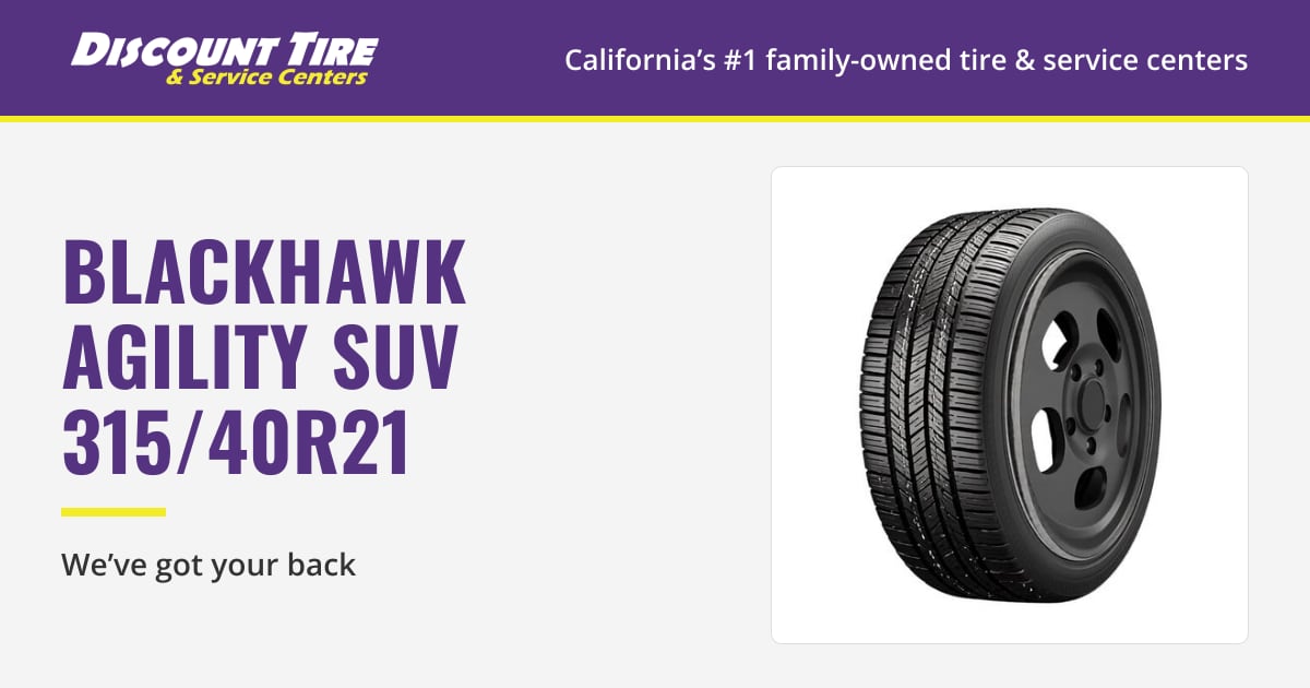 Blackhawk Agility SUV 315/40R21 | Discount Tire Centers
